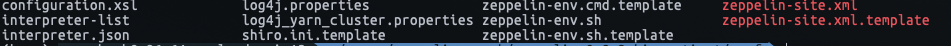 Zeppelin conf files